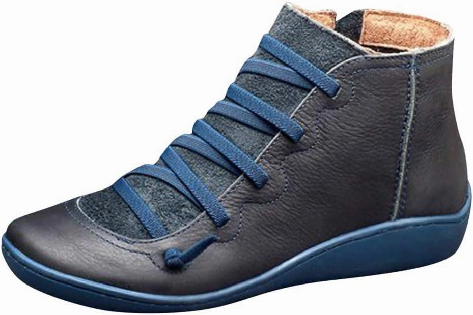 AMDBEL Cowgirl Boots Women Brown,Short Boots for Women Low Heel for Dresses, Ankle Boots for Women Casual Slip On Loafers Chunky Block Heel Shoes Office Dress Casual Hollow-out Low Heel Booties Fishnet Boots