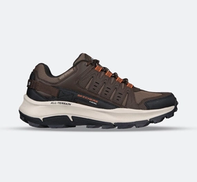 Men's Wide Fit Skechers 237501 Equalizer 5.0 Trail-Solix Walking Sneakers - Brown/Orange Best Technical Shoes