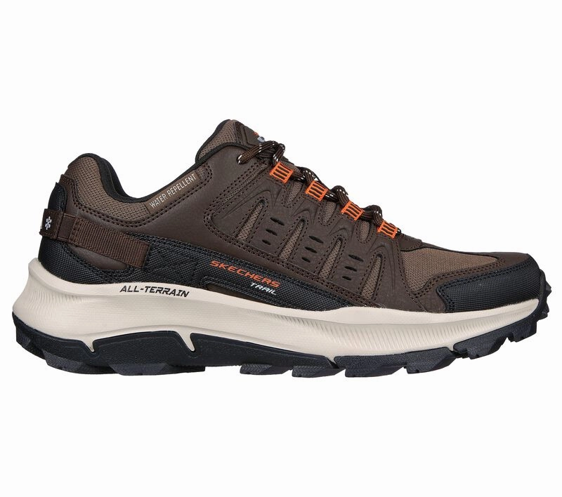 Men's Wide Fit Skechers 237501 Equalizer 5.0 Trail-Solix Walking Sneakers - Brown/Orange Trail Shoes 2016