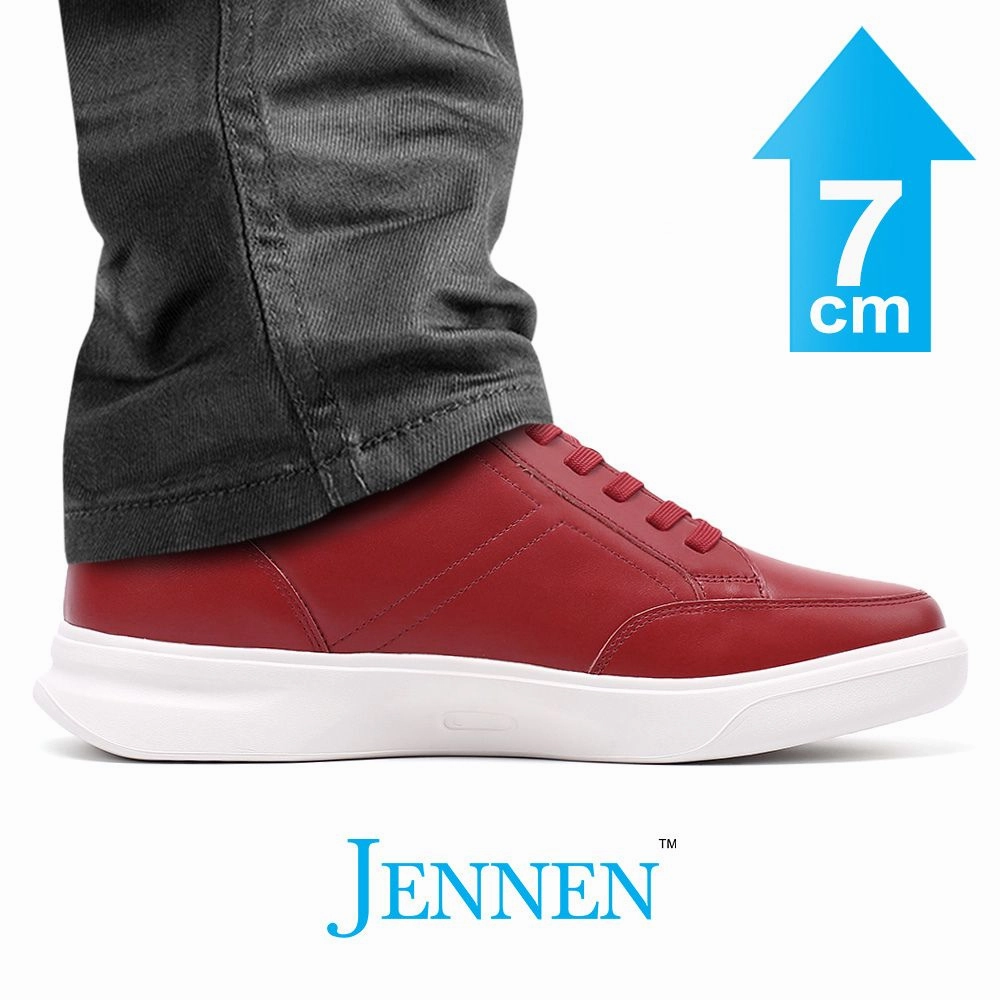 Mr. Federer 7cm | 2.8 inches Red Trendy Height Lifting Sneakers Buy Sell And Trade Sneakers