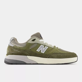 New Balance Numeric 933 Andrew Reynolds Skateboard Shoes - Olivine / Dark Olivine Porn Skate