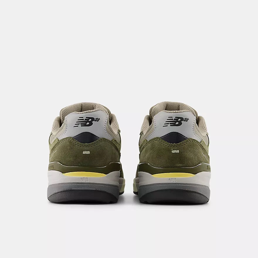 New Balance Numeric 933 Andrew Reynolds Skateboard Shoes - Olivine / Dark Olivine Skate Shoes Without Laces