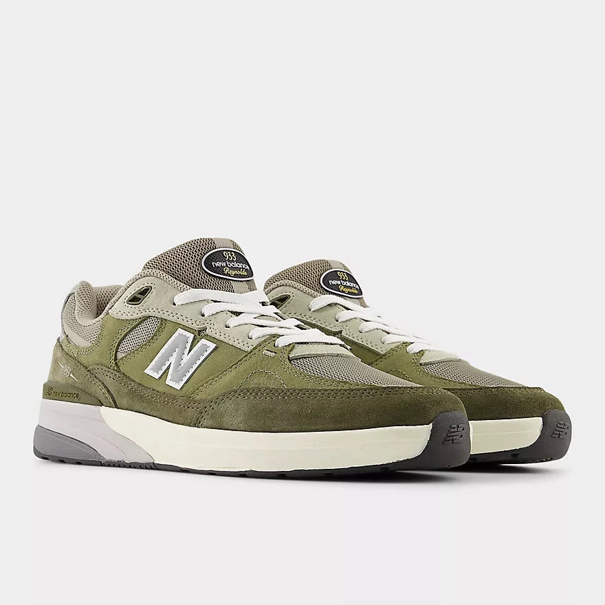 New Balance Numeric 933 Andrew Reynolds Skateboard Shoes - Olivine / Dark Olivine Helix Skate Shoes