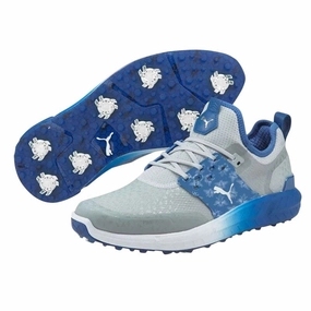 Gg Golf Shoes Puma Mens Ignite Pollination Golf Sneakers US 9 M EU 42 Blue Grey Athletic NWOB