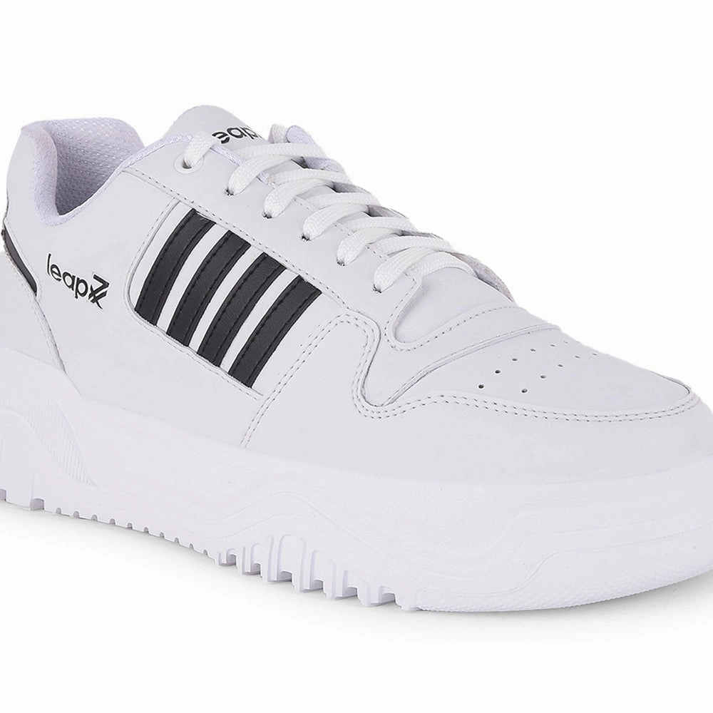Leap7x Casual White Lacing Sneakers For Men JAXER-1E By Liberty Schutz Sneakers