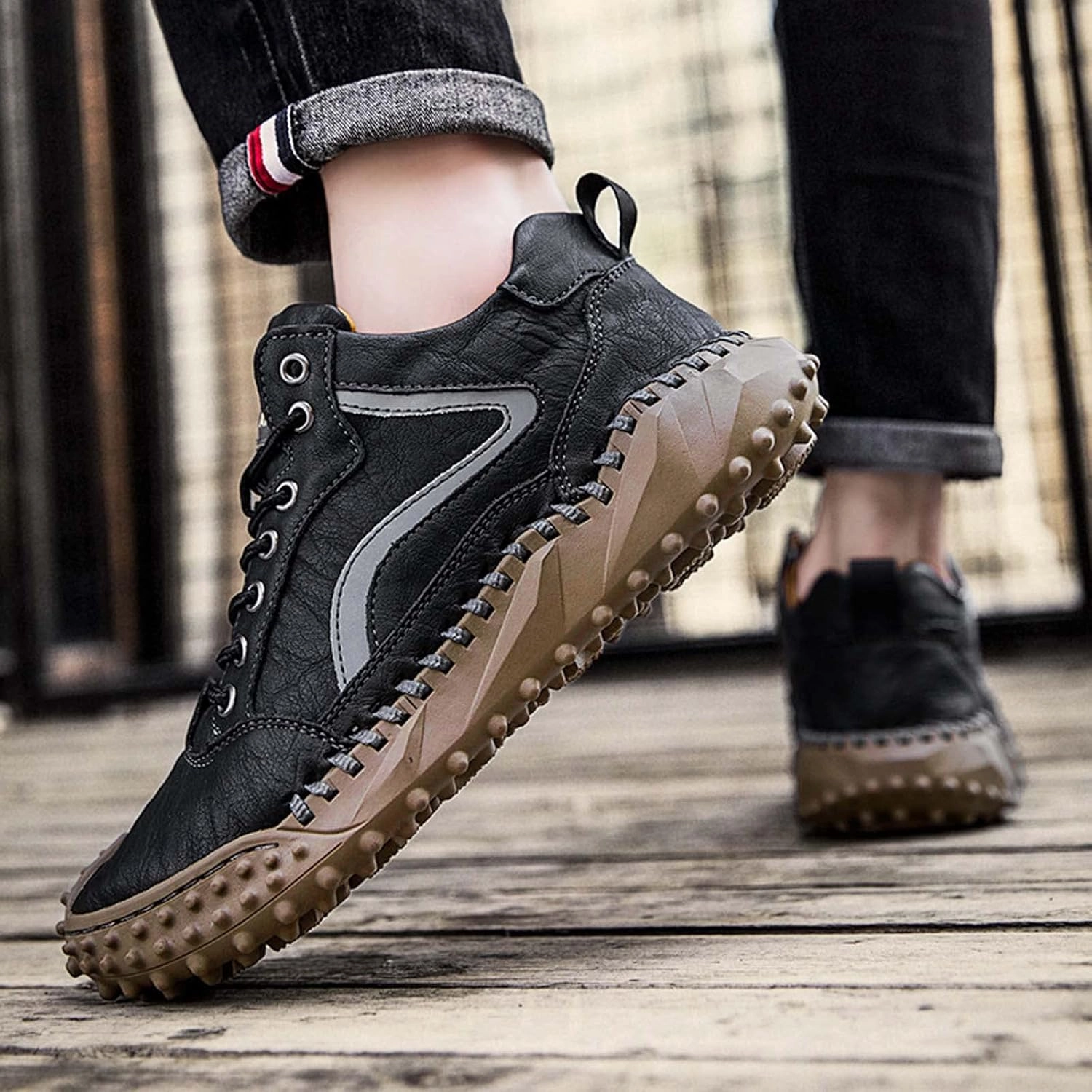 Army Danner Boots Mens Hiking Shoes, Mens Leather Boots, Slip-Ons Lightweight Comfortable Casual Chukka Boots Mens Fashion Sport Business