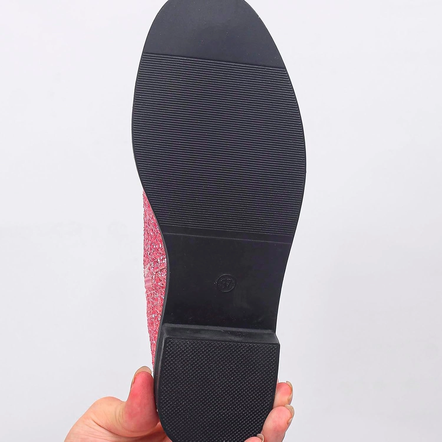 Fashion Glitter Ankle Boots Women Sparkly Zipper Low Heel Booties Shoes Round Toe Sequin Short Boot Mid Calf Bootie Wide Width Booties For Women Todays Deals In Clearance Bullet Boots