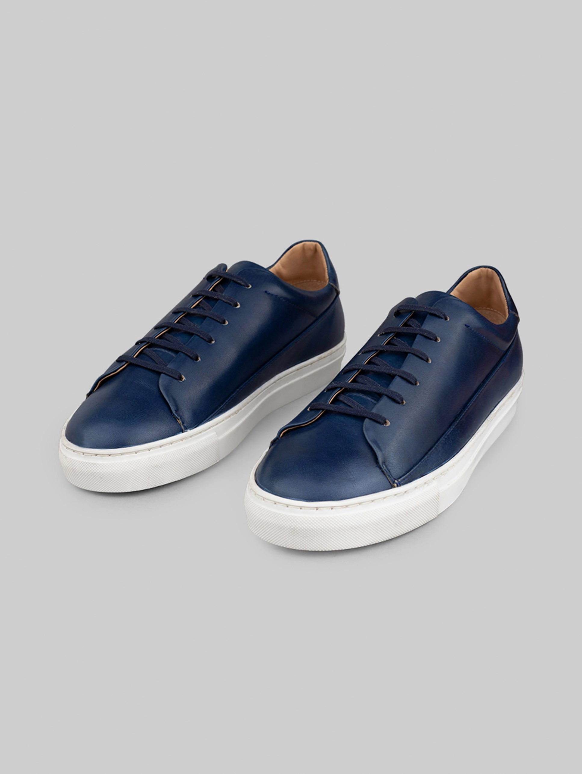 Ladies In Sneakers Rawls Men Navy Synthetic Leather Sneakers