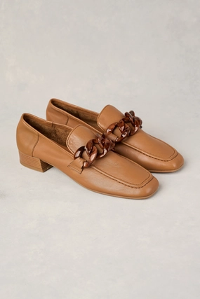 Shop Loafers Resin Chain Trim Loafer - Tan