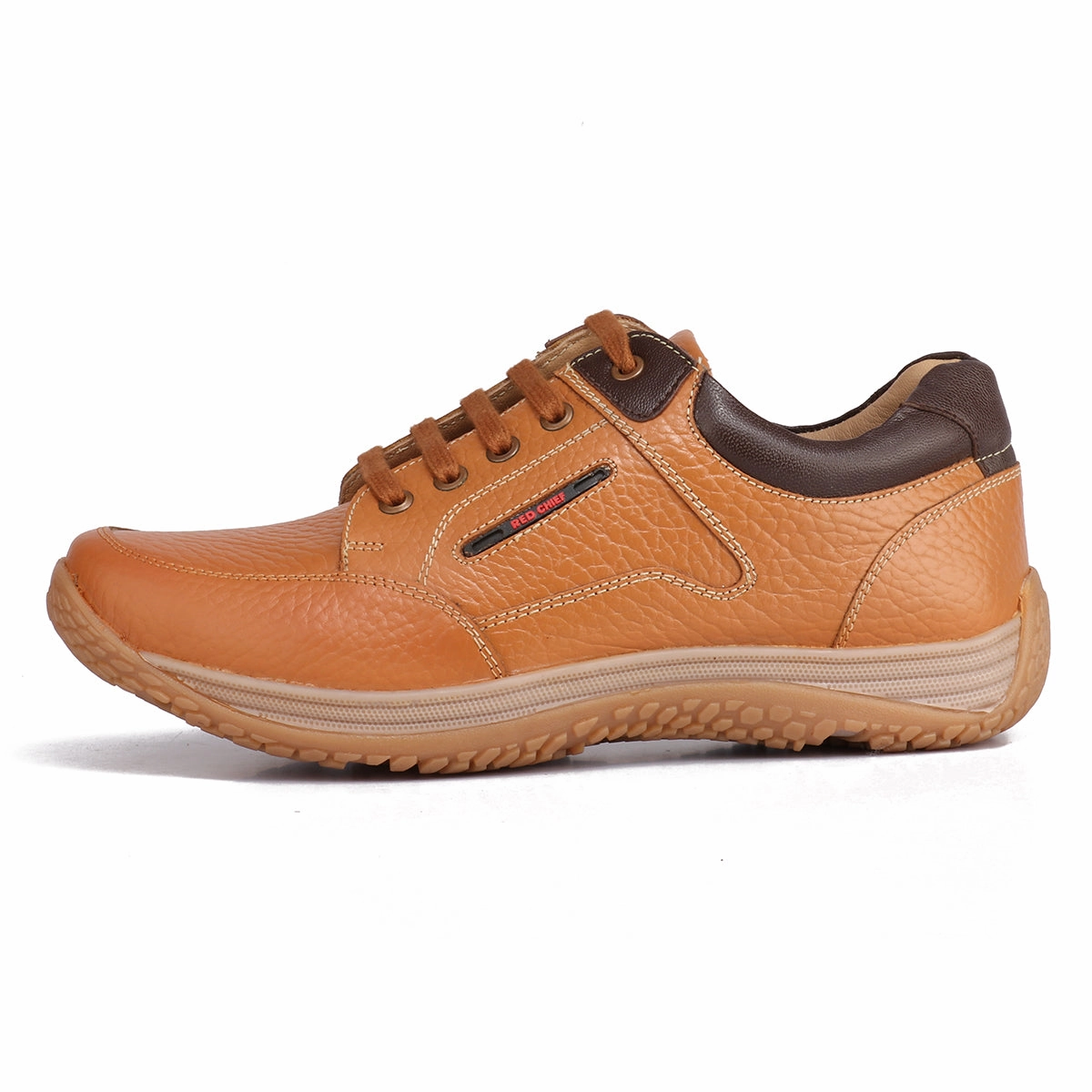 Hiking Shoes Drawing Red Chief Elephant Tan Casual Shoes for Men RC3520 107