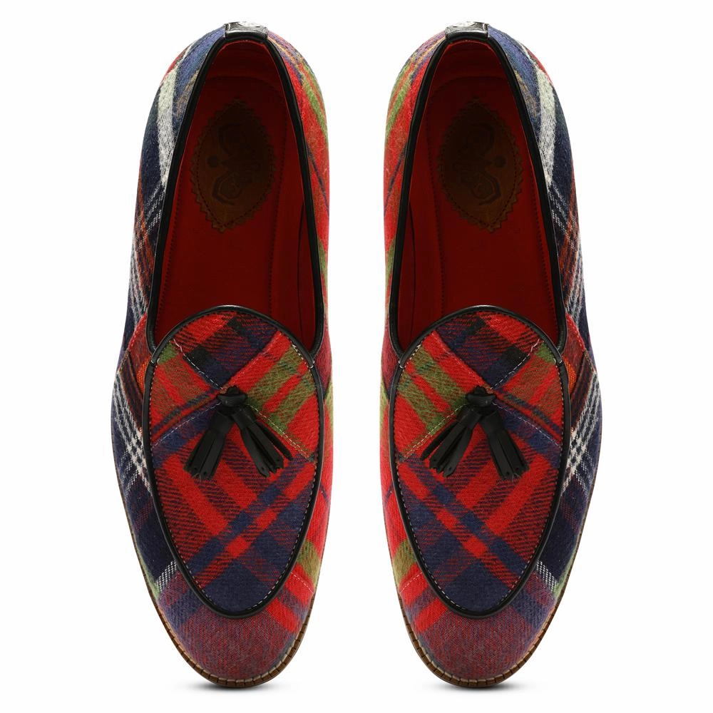 Slippers Slip On Red Tartans Slip_on for Men (discontinued)