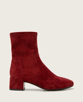 Modern Derby Shoes GENTLE SOULS - Ella Micro Suede Stretch Bootie