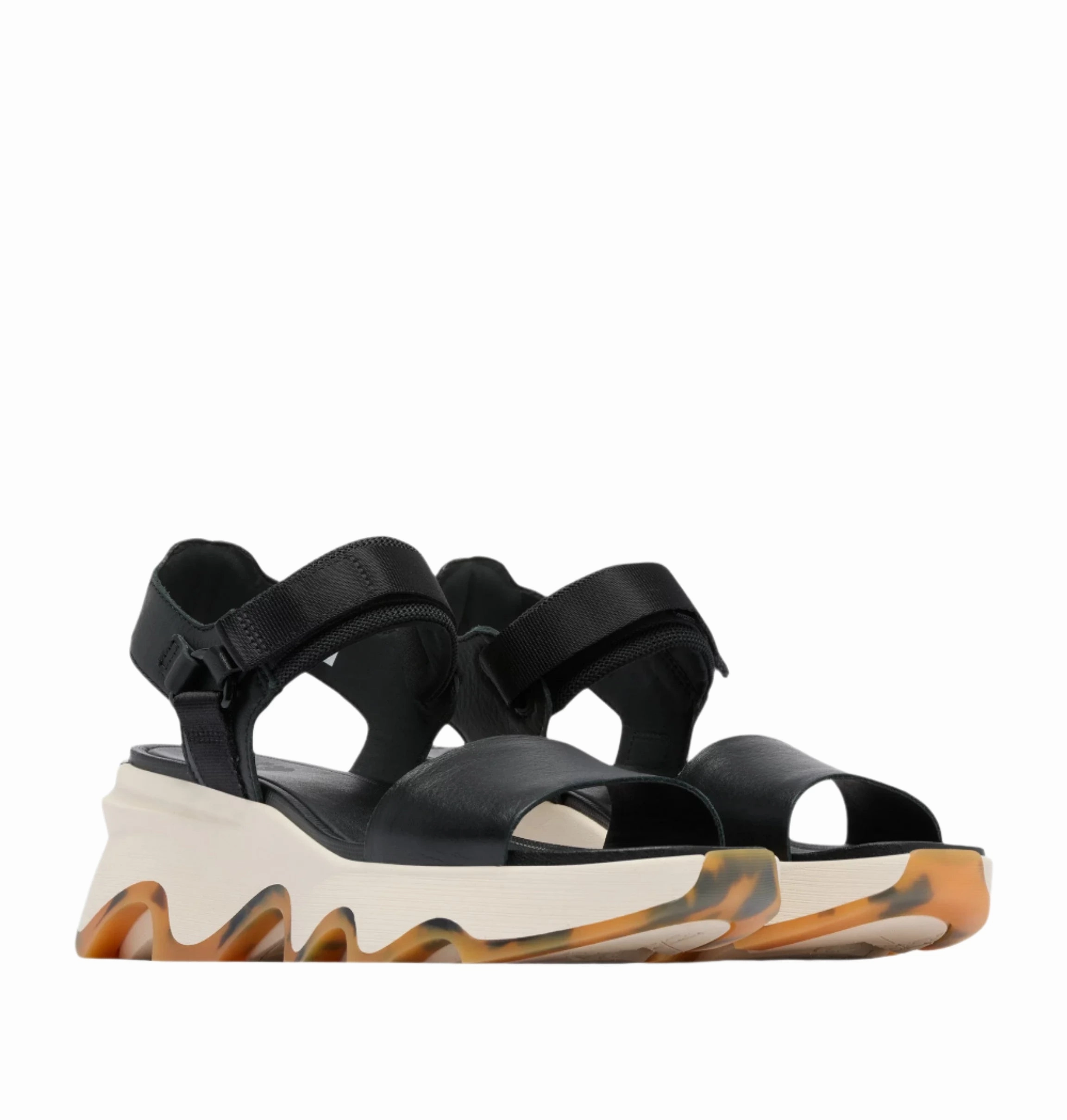 Cute Sandals Sorel Women's Kinetic Y-Strap Wedge Sandal - Black