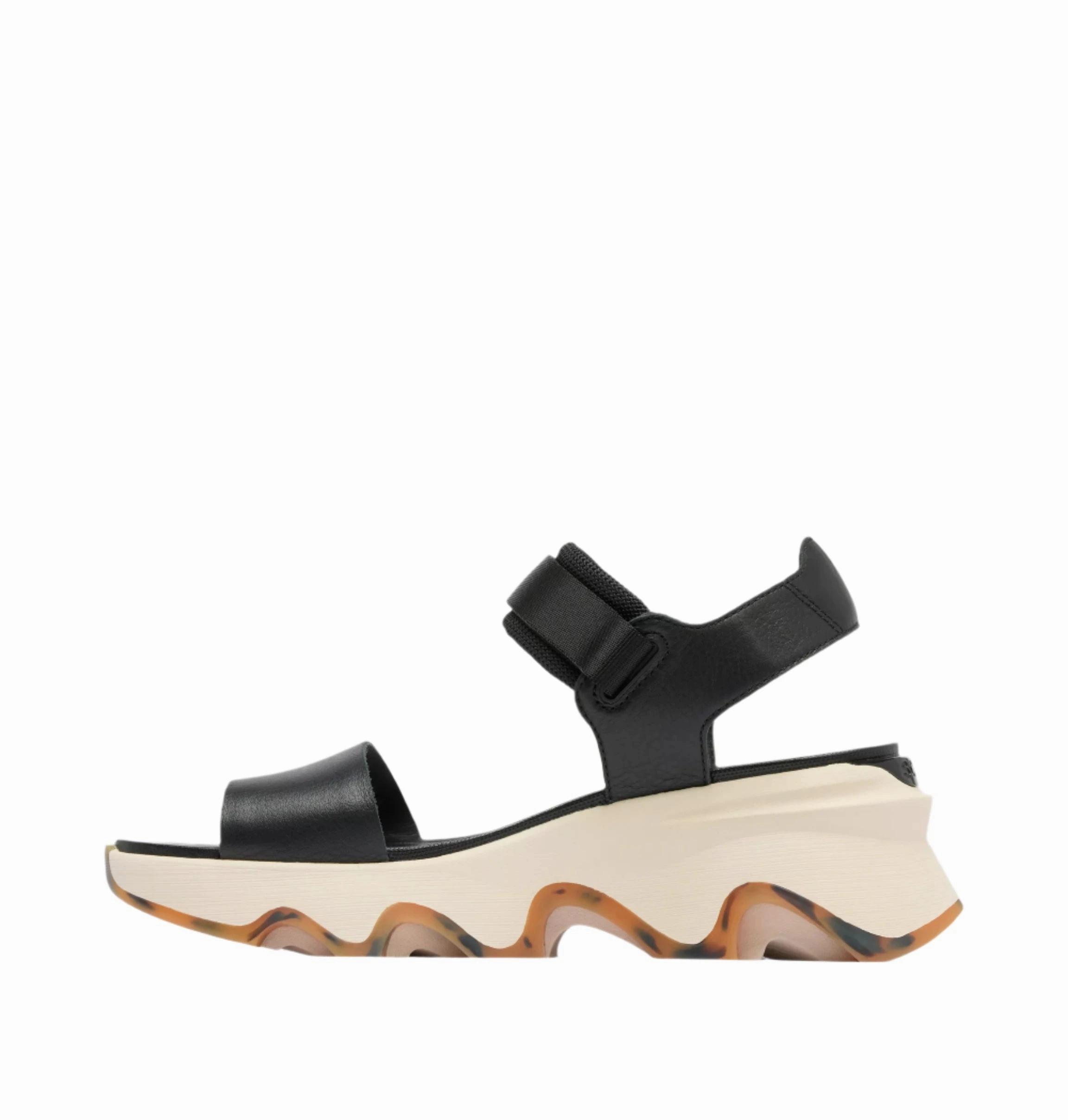 Sandals Crocs Sorel Women's Kinetic Y-Strap Wedge Sandal - Black