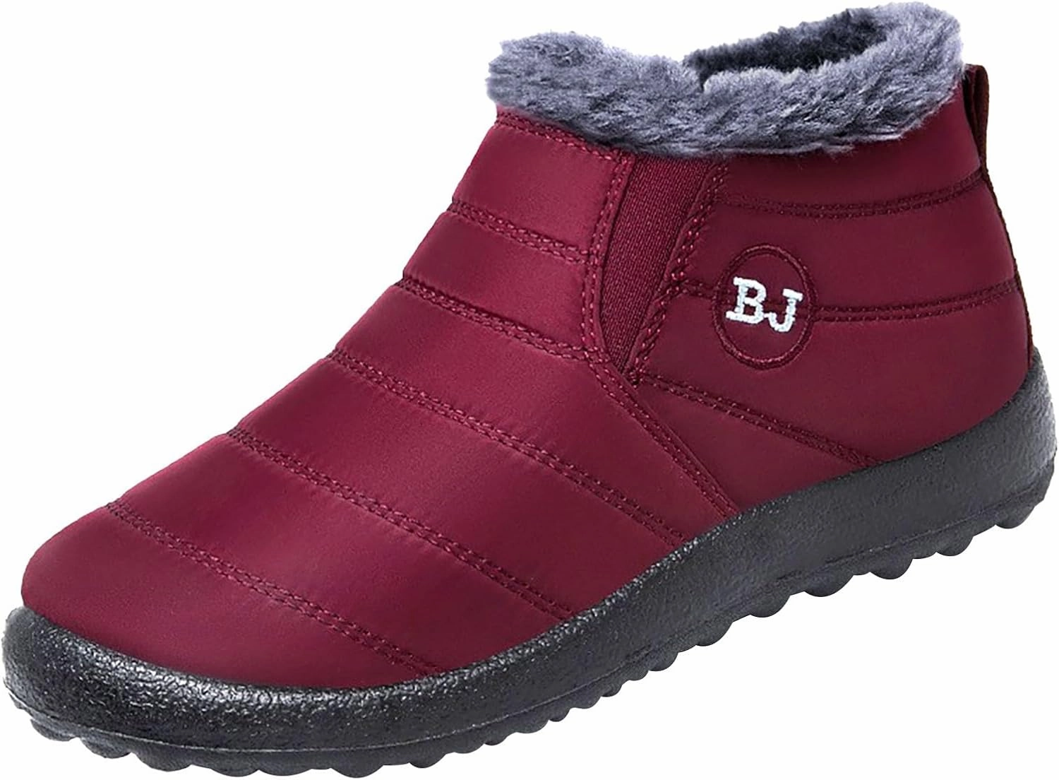 Womens Booties and Ankle Boots Plush Lined Snow Boots Non Slip Casual Boots Waterproof Shoes for Women Insulated Rubber Hunting Boots