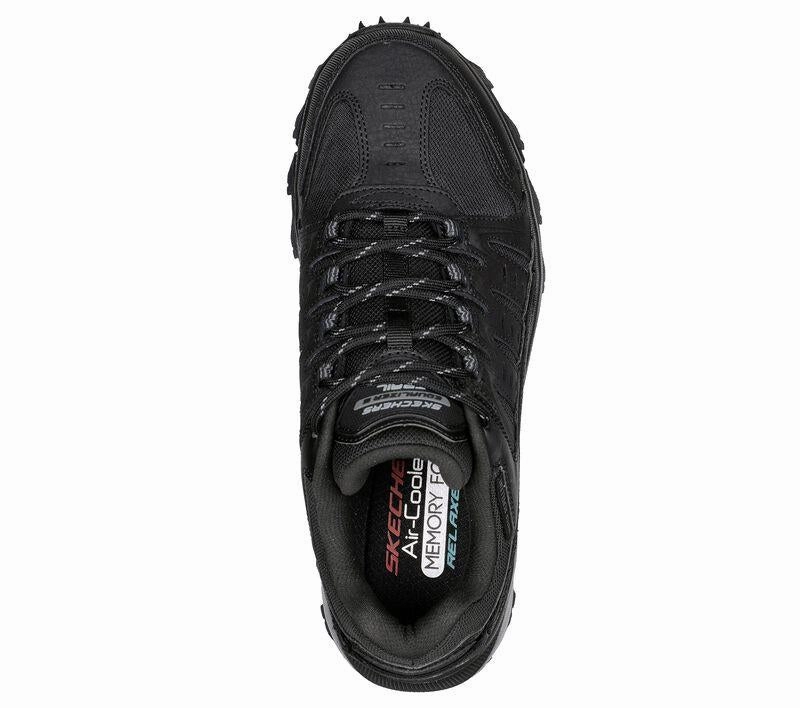 Men's Wide Fit Skechers 237501 Equalizer 5.0 Trail-Solix Walking Sneakers - Black Summit Vectiv Pro Trail Running