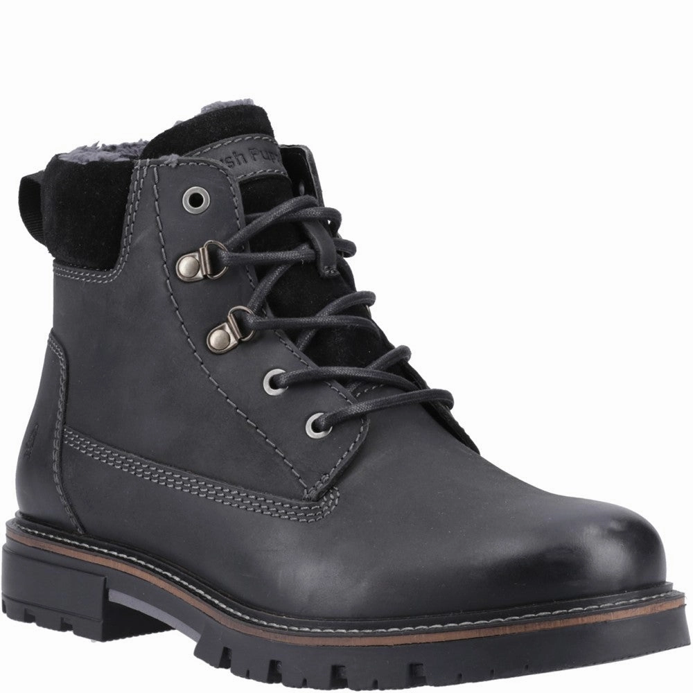 Hush Puppies Pier Shearling Lace Boot Tie Boots