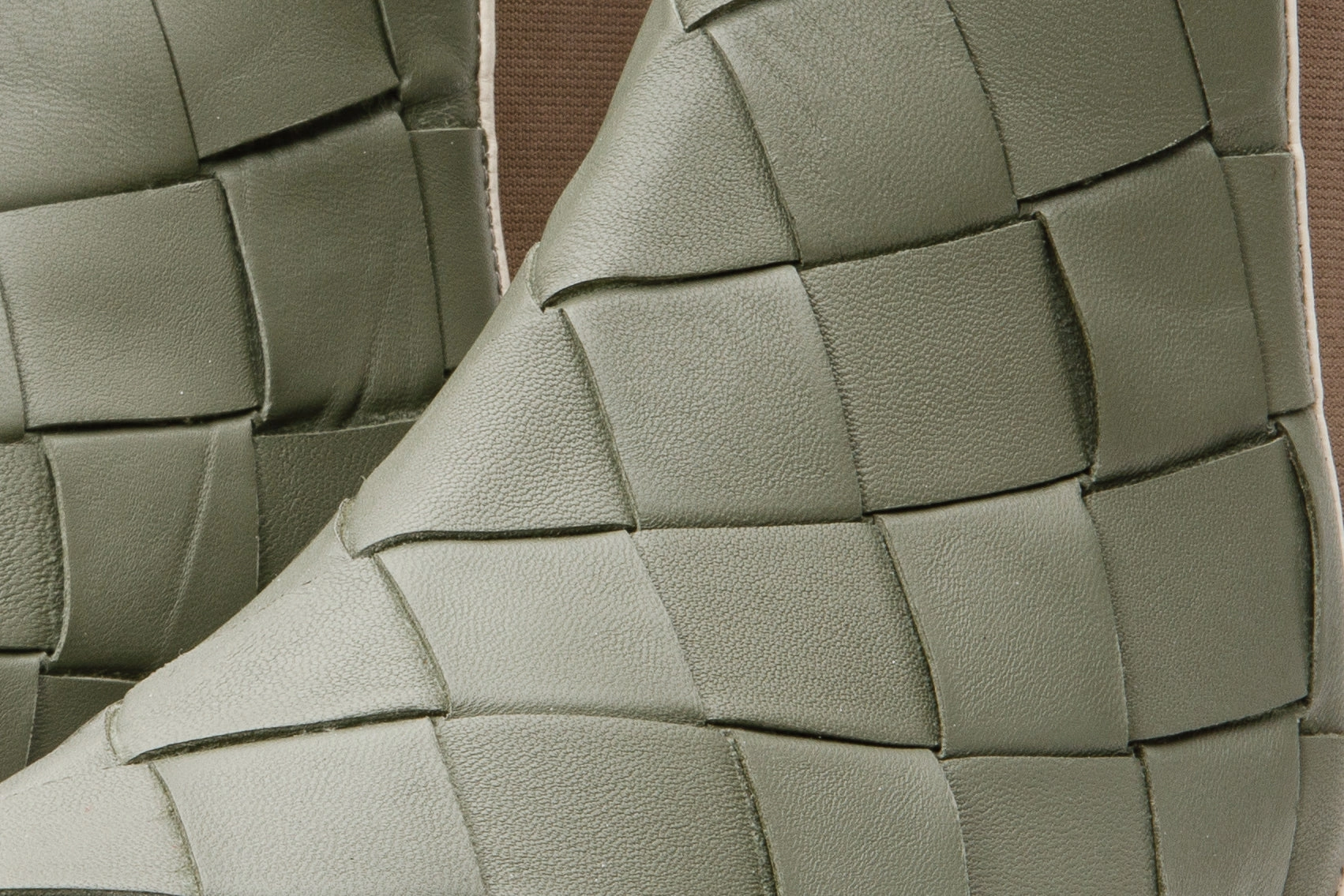 Derbi Shoes The Luisina Green Handwoven Leather Ankle Boot Final Sale!