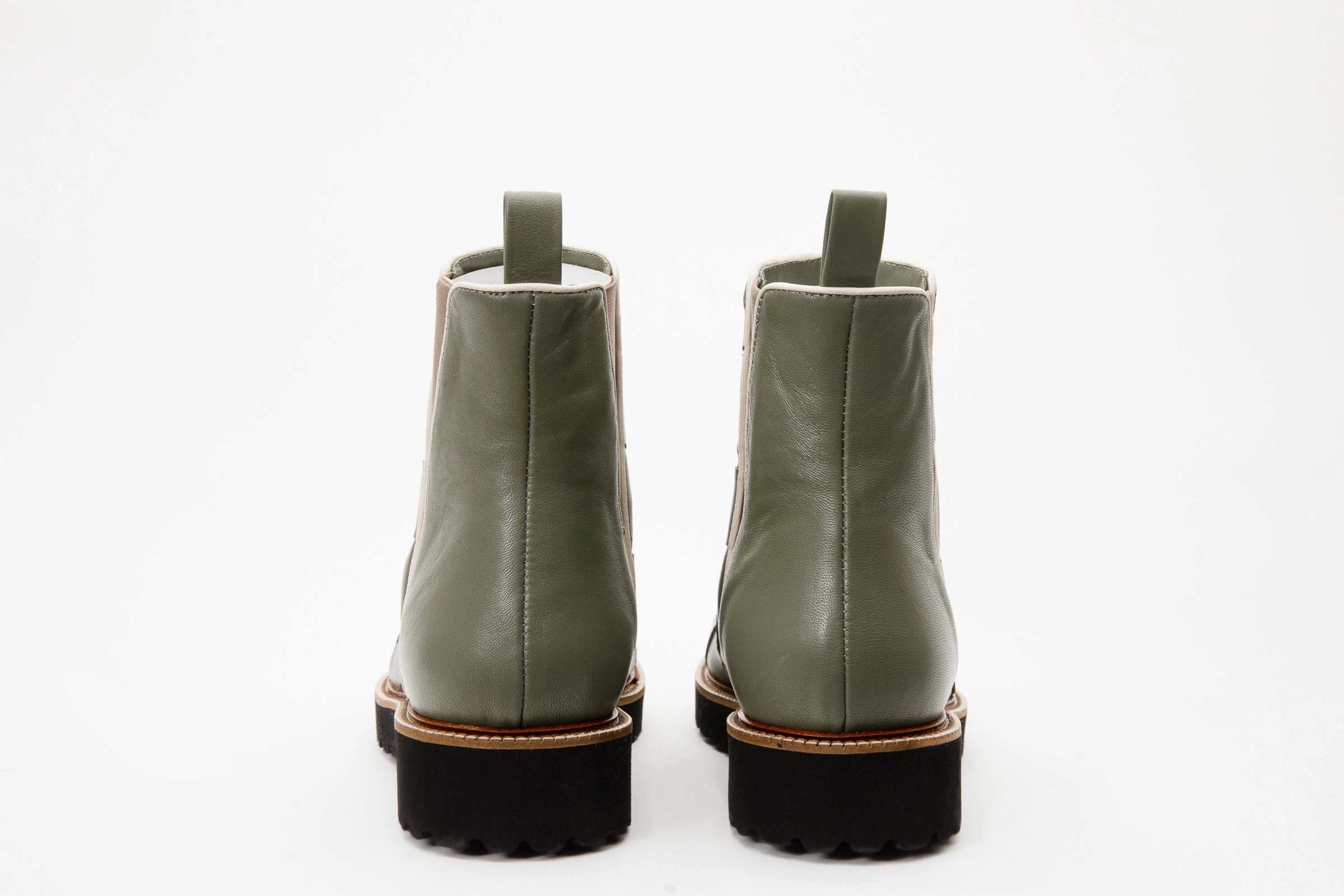 Slip On Vs Formal Shoes The Luisina Green Handwoven Leather Ankle Boot Final Sale!