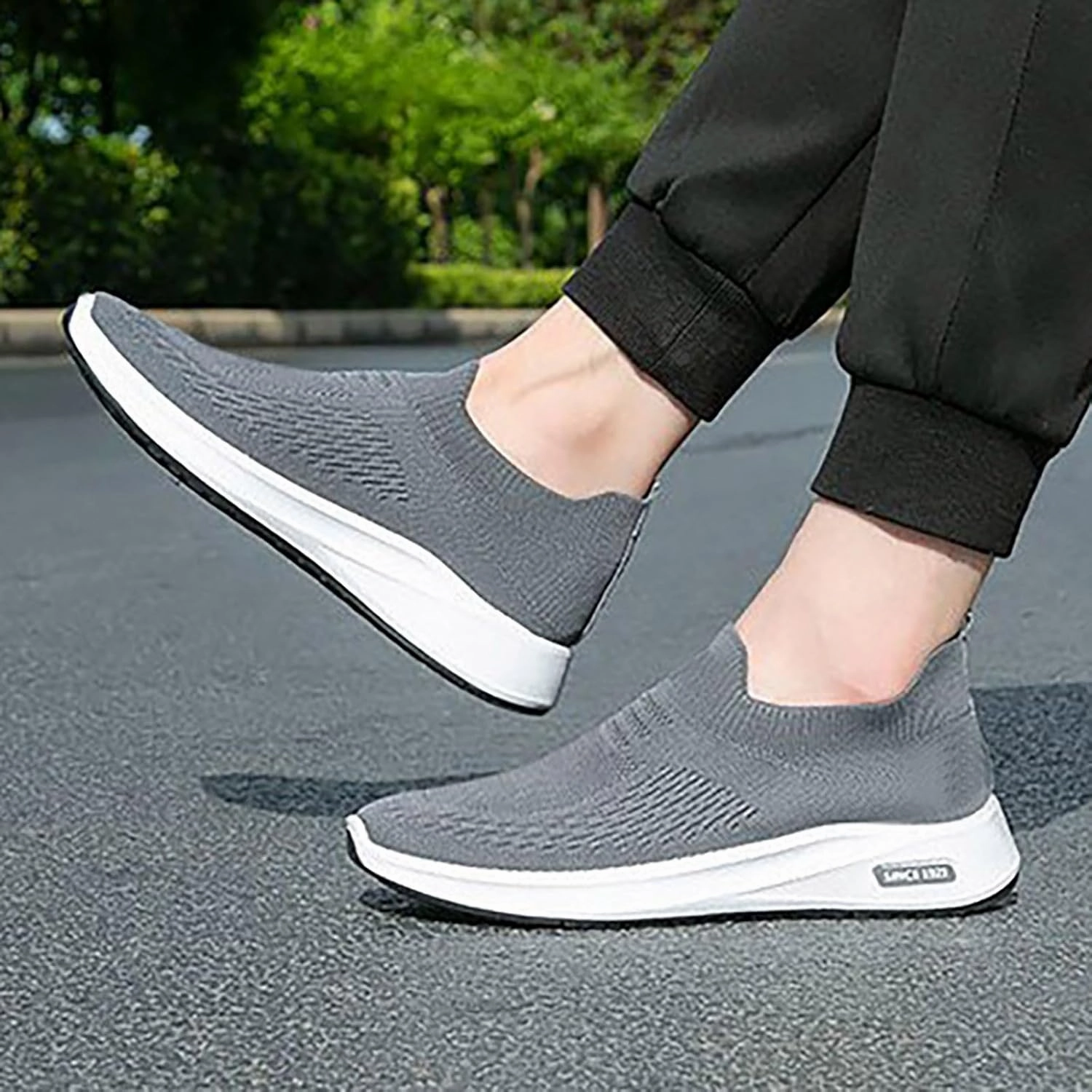 Men's Fashion Sneakers Men's Shoes Walking Shoe for Men Slip on Shoe for Men Lightweight Athletic Gym Sneaker Comfortable Sneakers