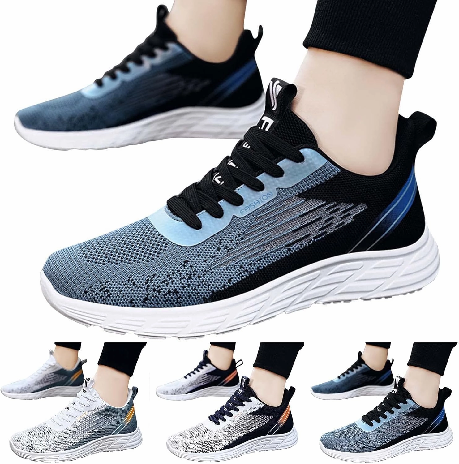 Sneakers To Wear With Skirts Mens Walking Shoes Mens Tennis Shoes Slip on Shoe for Men Tennis Shoe for Men Casual Lightweight Sneaker