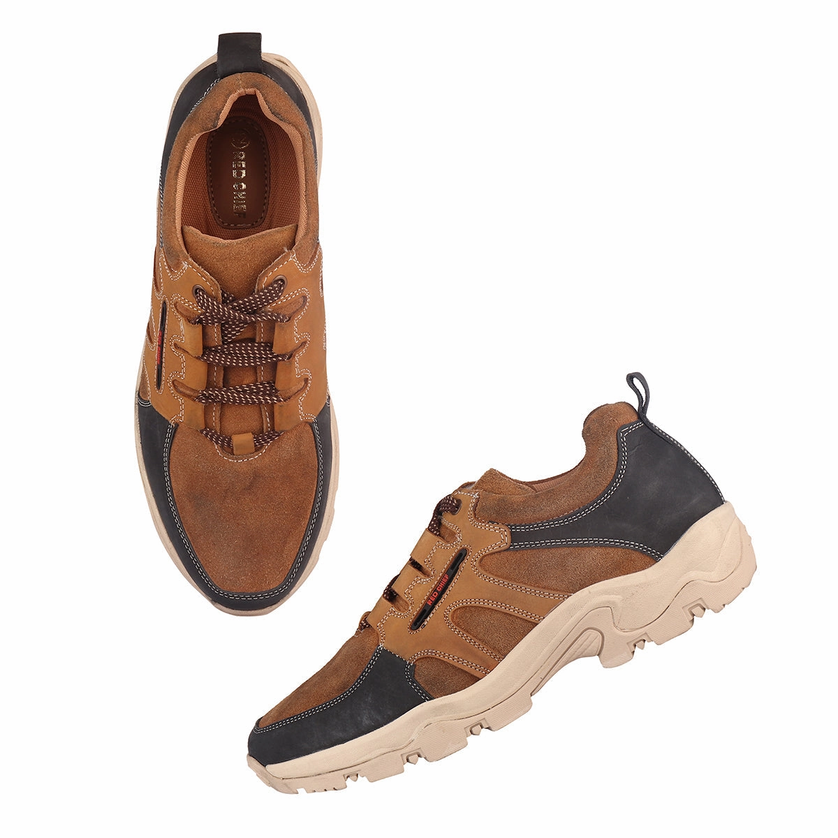 Red Chief Black/Rust Casual Shoes for Men RC3781 G0102 Fizik Lace Up Shoes