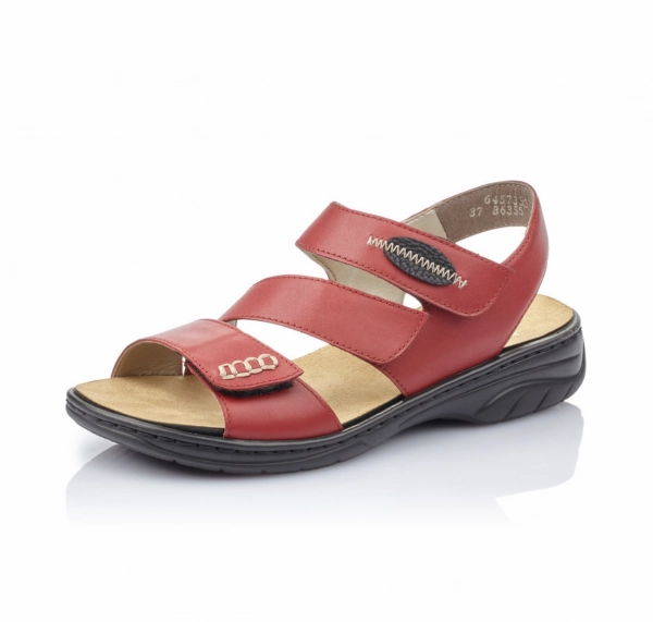 Sandals Church Menifee Rieker 64573-33 Red