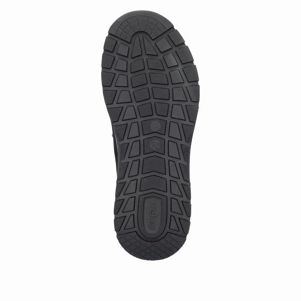 Mopping Slippers RIEKER MENS 11050-00 HANDS FREE - BLACK OILED LEATHER