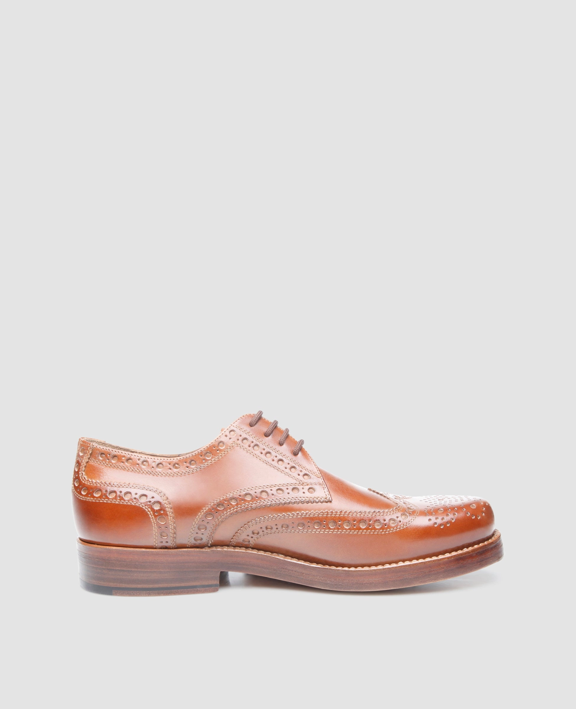 Lace-up Oxford Shoes Rio Full-Brogue AC - Tabacco