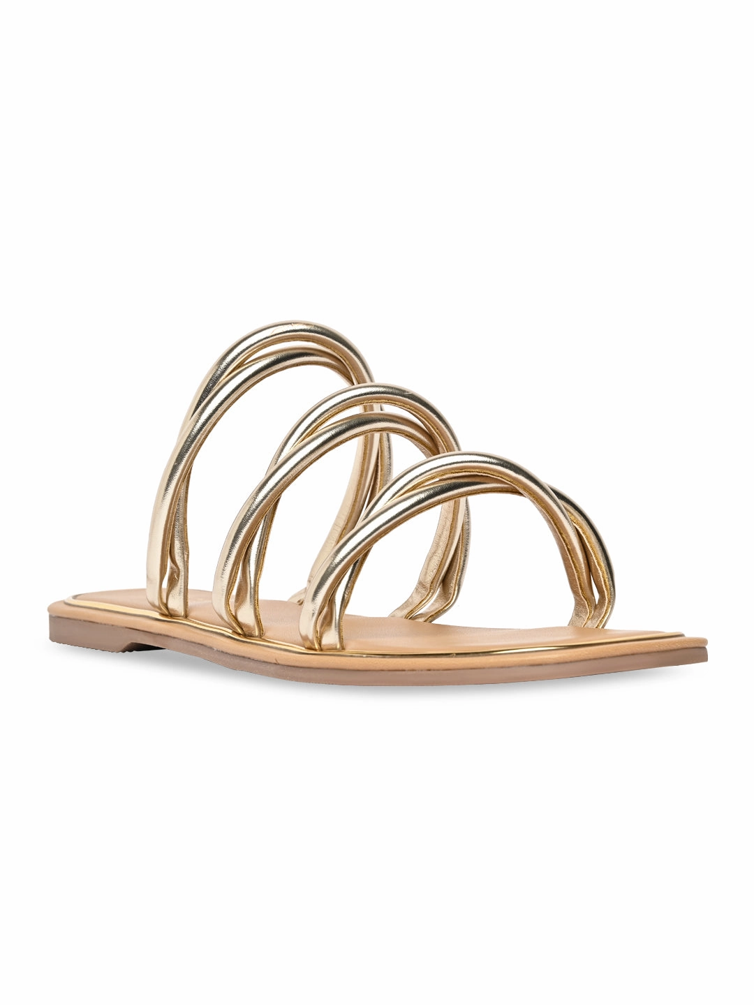 Sandals Sorel Rocia By Regal Gold Women Casual Flat Sandals