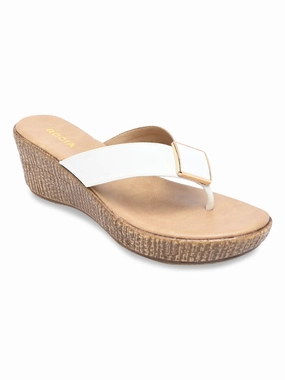 High Heel Shoe Wine Holder Rocia By Regal White Women Casual Wedge Sandals