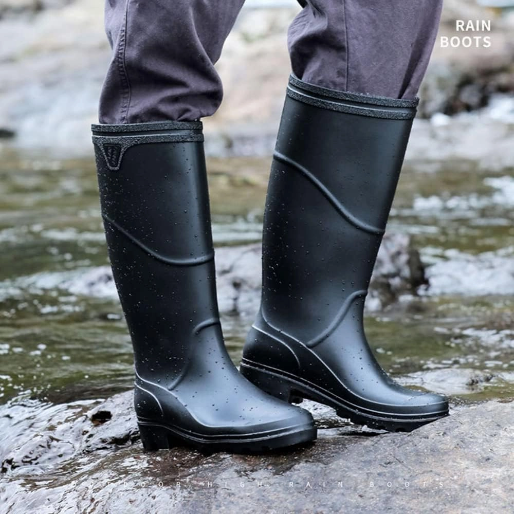 Ankle Boots With A Wedge Heel Rojeam Mens Rain Boots Waterproof Garden Shoes Rain Shoes