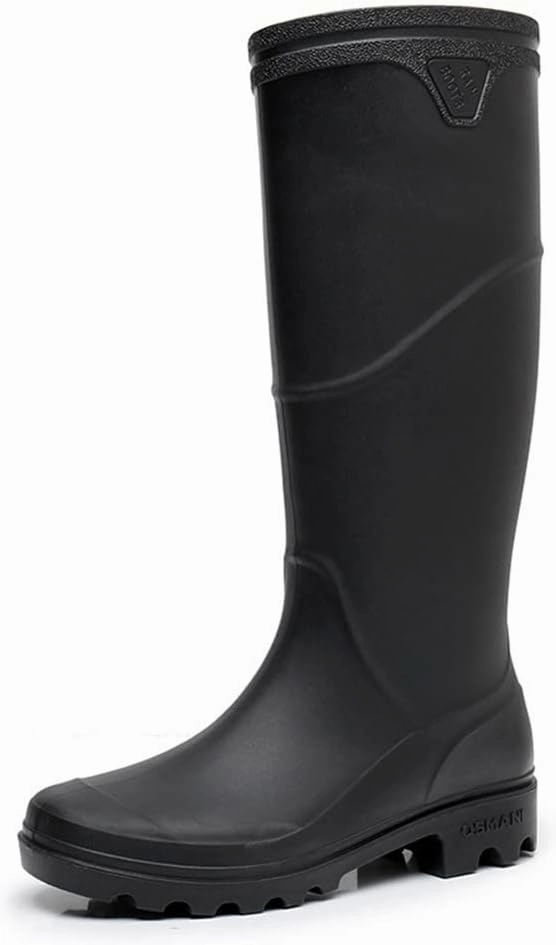 Rojeam Mens Rain Boots Waterproof Garden Shoes Rain Shoes Top-rated Hiking Boots