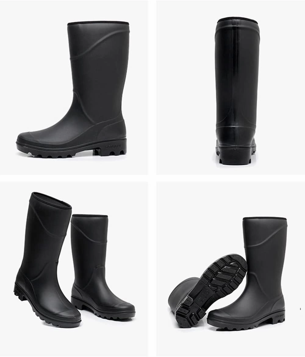 Kitten Heel Boots Rojeam Mens Rain Boots Waterproof Garden Shoes Rain Shoes