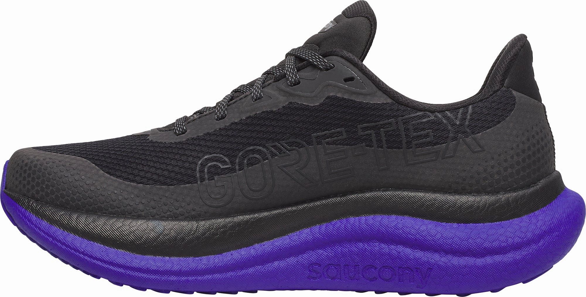 Saucony Triumph 23 GORE-TEX Mens Running Shoes - Black Lumberjack Waterproof Shoes