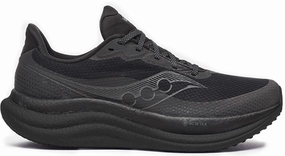 Waterproof Slip Resistant Winter Shoes Saucony Triumph 23 GORE-TEX Mens Running Shoes - Black