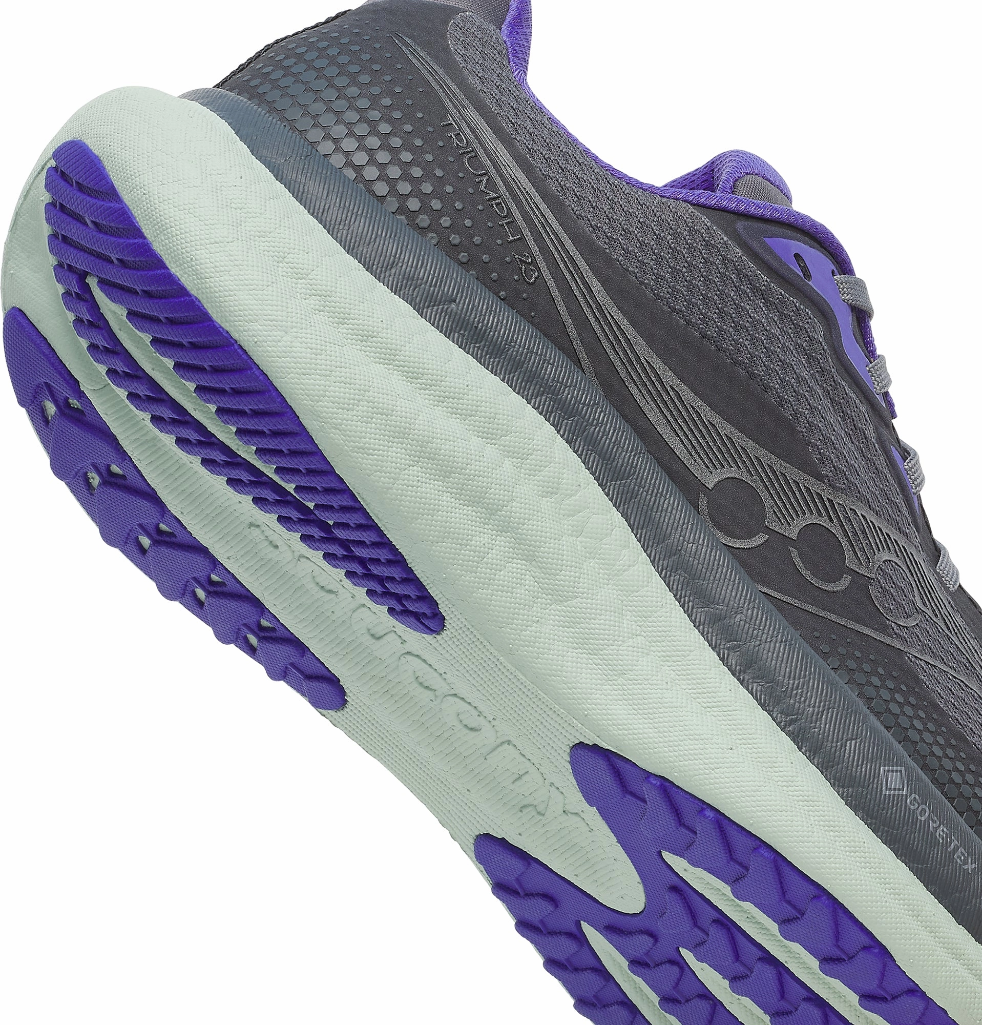 Saucony Triumph 23 GORE-TEX Womens Running Shoes - Grey Walking