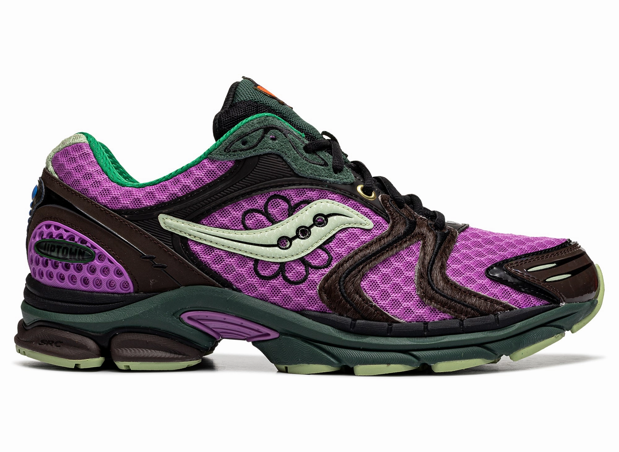 Places To Get Volleyball Shoes Near Me Saucony x Jae Tips Progrid Triumph 4 in Violet / Earth