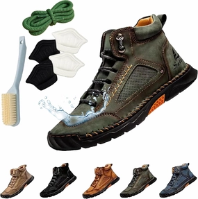 Vivaia Boots Sawbehind Leather Boots Mens, Comfortable Waterproof Sawbehind Mens Boots, Handmade Saw Behind Shoes for Man & Boy