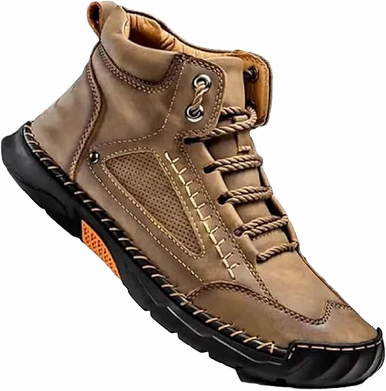 Sawbehind Mens Boots, Saw Behind Mens Shoes, Comfortable Handmade Leather Boots, Wide, Waterproof, Arch Support Best Boots For Snow