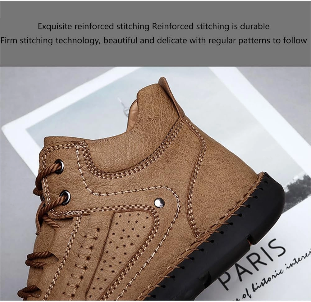 Sawbehind Mens Boots, Sawbehind Leather Boots Mens, Saw Behind Shoes, Saw Behind Men'S Comfortable Handmade Leather Shoes Farming Boots