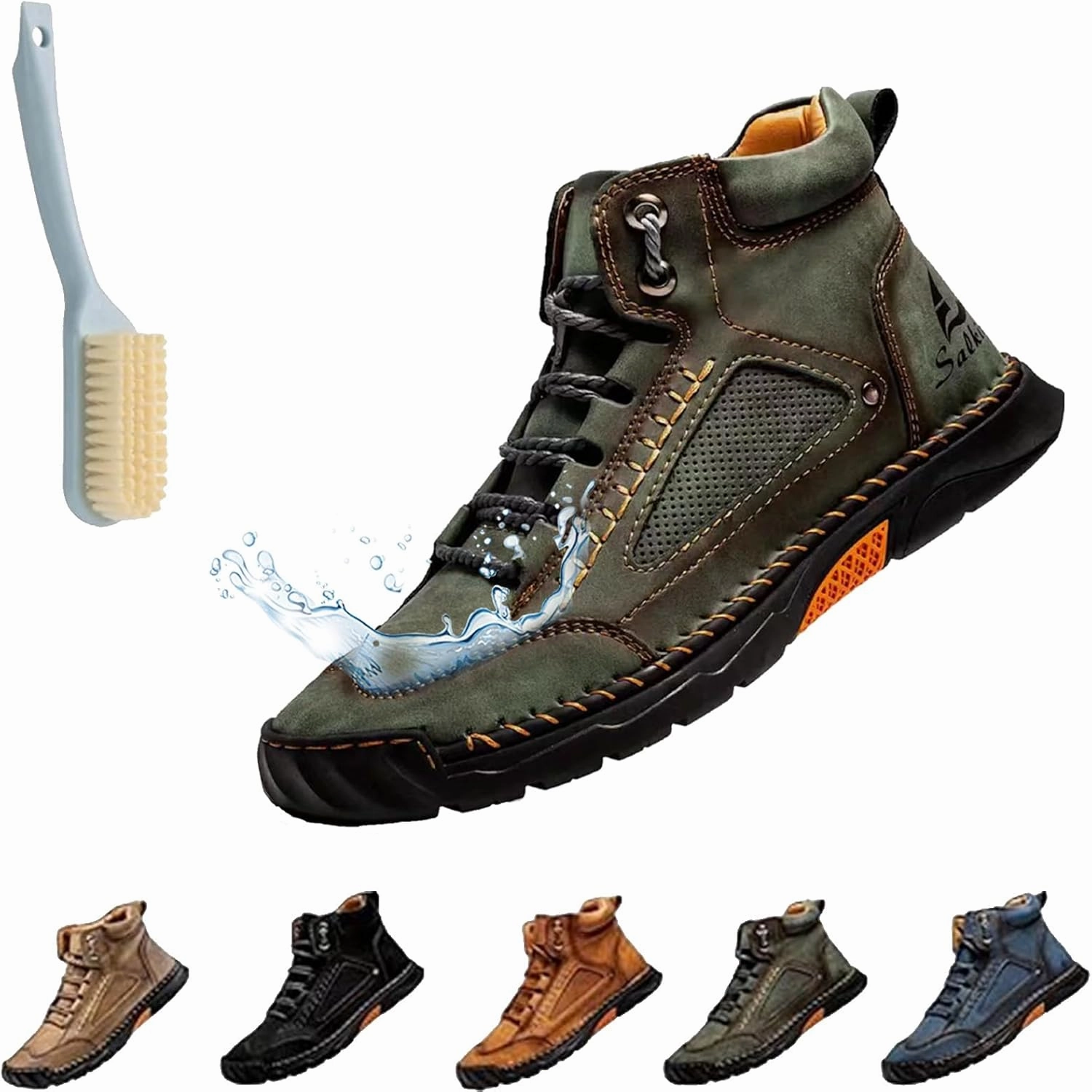 Boots Stripper Sawbehind Mens Boots, Waterproof Sawbehind Men'S Comfortable Handmade Leather Boots, Saw Behind Mens Spacious Toe Shoes