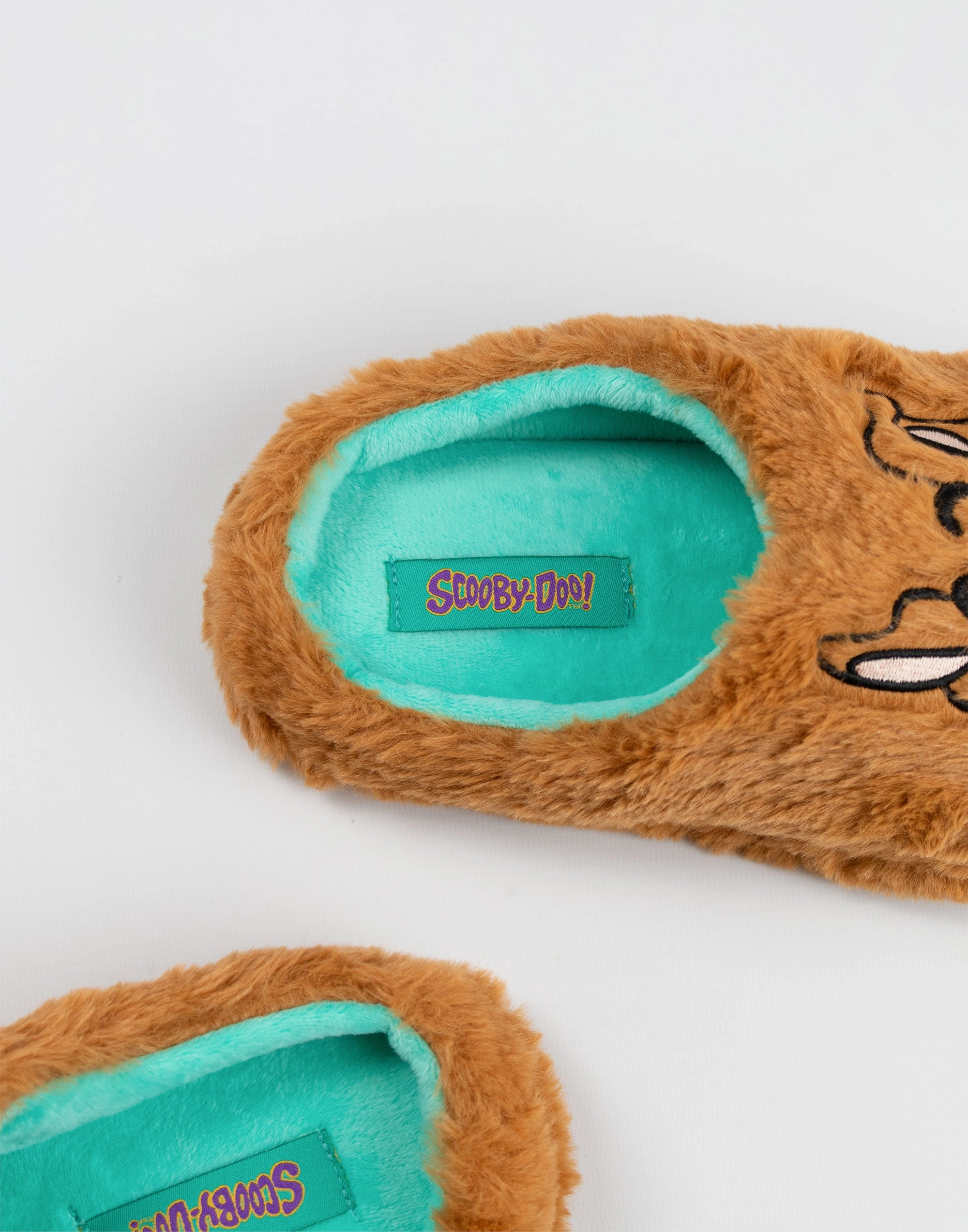 Funny Slides Shoes Scooby Doo Character Face Unisex Brown Mule Slippers