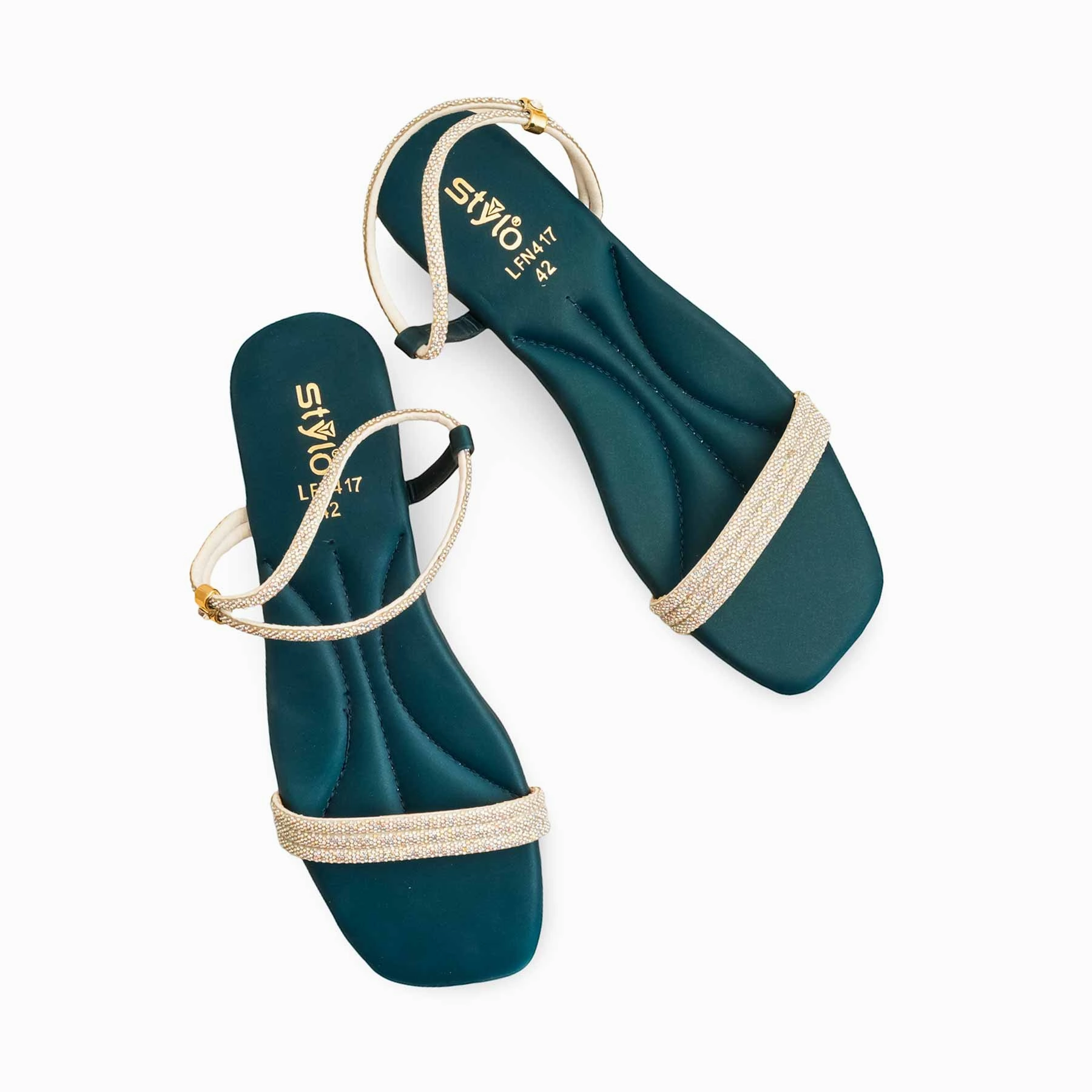 Seagreen Fancy Sandal For Women LFN417 Sandals With The Toes Covered