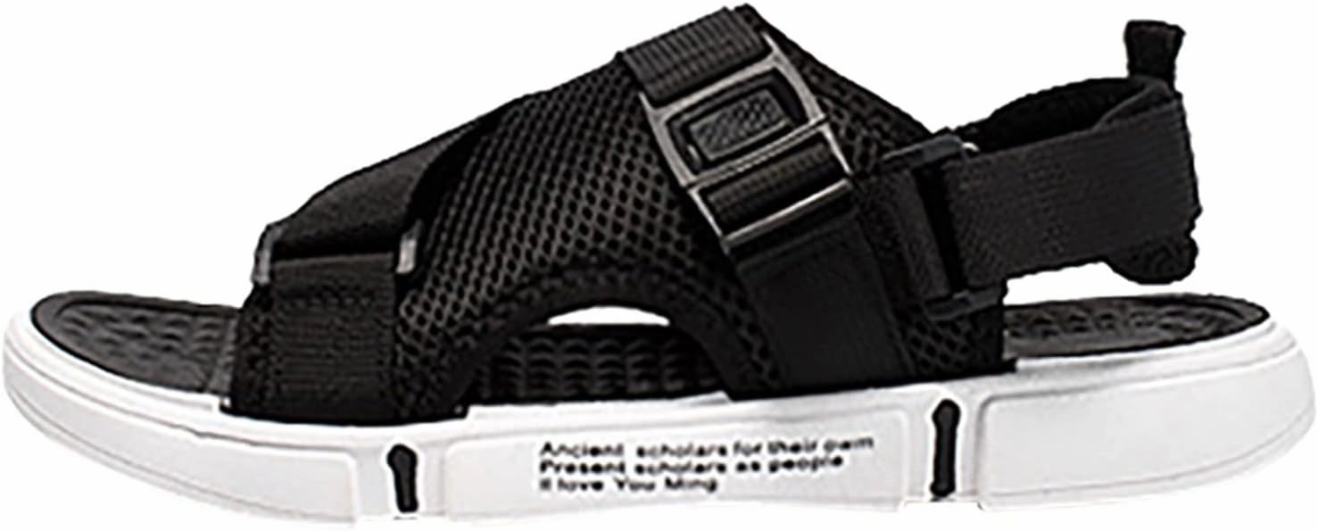 Men Sports Sandals Fashion Solid Color Hollow Out Casual Breathable Slippers Shoes Mens Leather Fisherman Sandals Men Shoes M Boots For Riding Horses