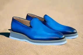Style: 515-03-Ocean/Blue Slip On Shoes For Swollen Feet