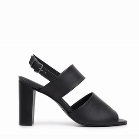 'Luciana' vegan-leather high-heel by Ahimsa Shoes - black Boots Platform High Heels