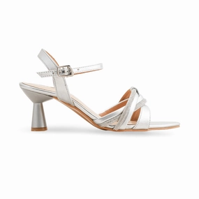 Silver Fancy Sandal For Women FN6135 Meditation Sandals