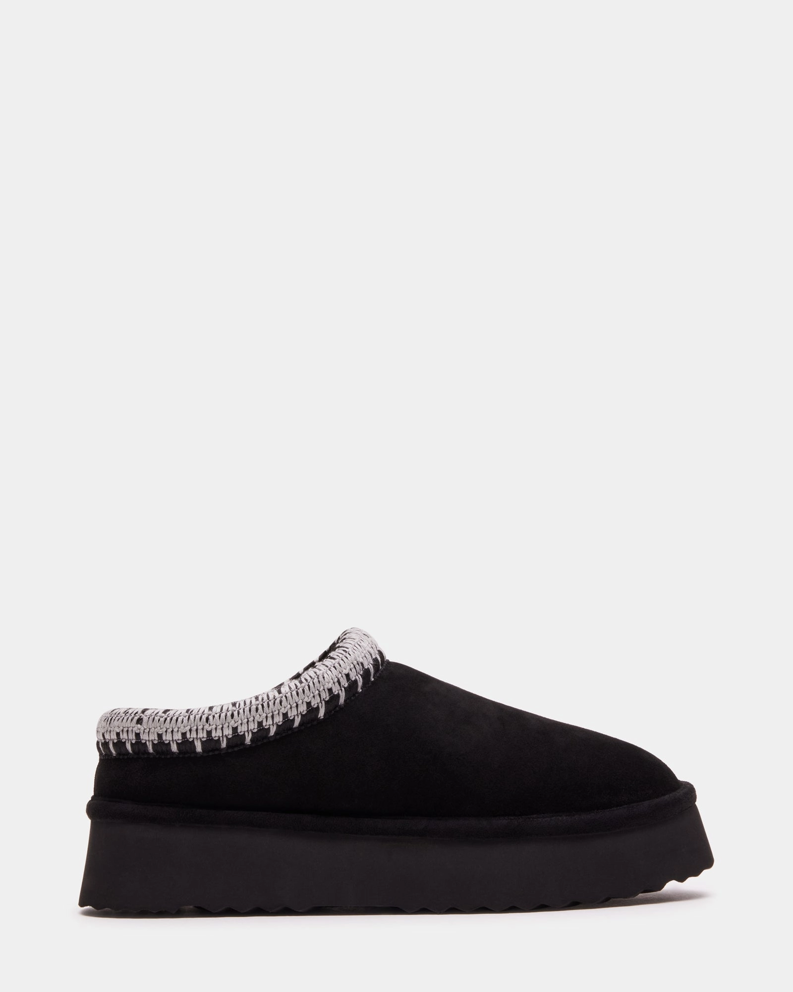 SELENA-2 BLACK SUEDE Slip On Running Shoes
