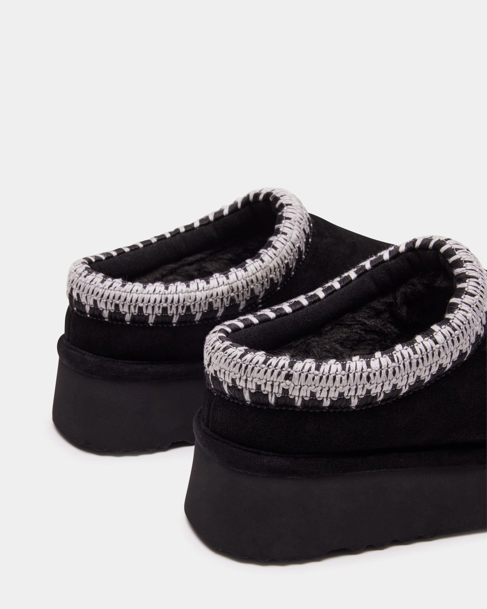 SELENA-2 BLACK SUEDE Best Winter Slip-on Shoes